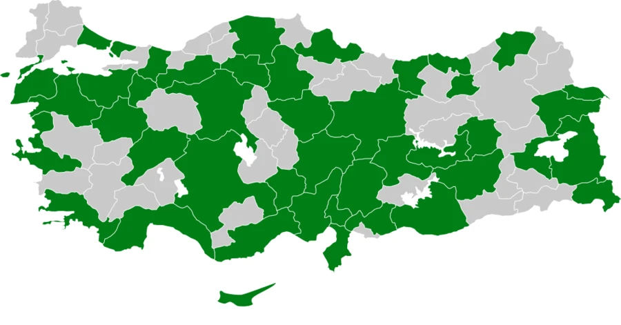 Çobanaldatan Türkiye dağılım haritası