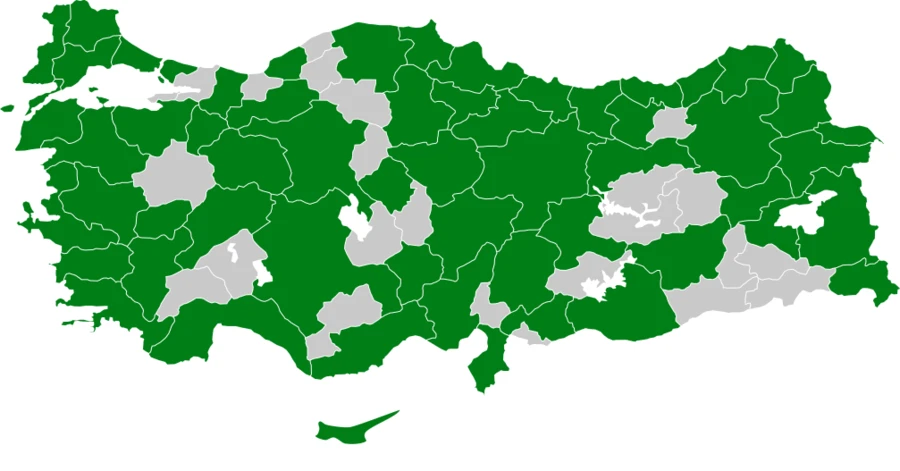 Delice Doğan Türkiye dağılım haritası