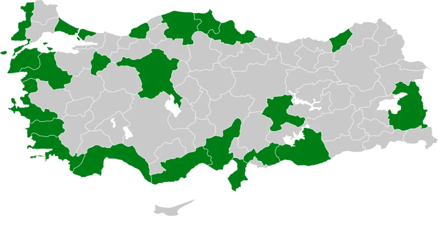 Hazar Sumrusu Türkiye dağılım haritası