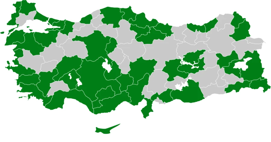 İncegagalı martı Türkiye dağılım haritası