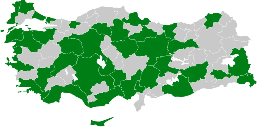 İshakkuşu Türkiye dağılım haritası