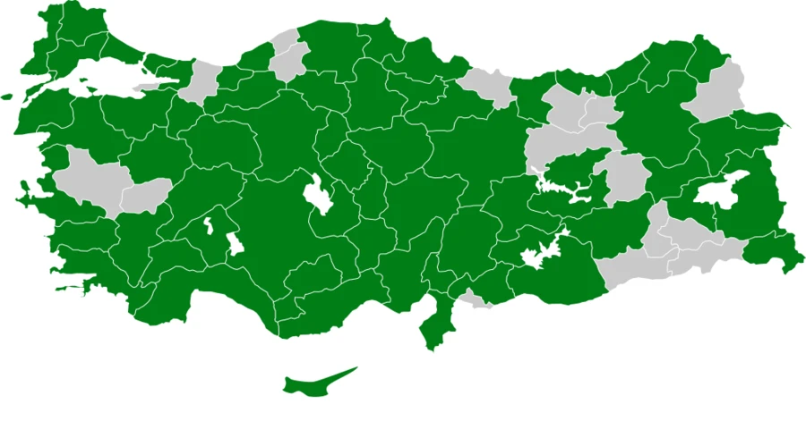 Karaalınlı Örümcekkuşu Türkiye dağılım haritası