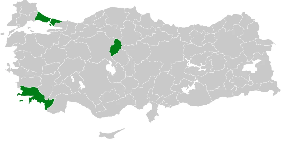 Akkaşlı Çıvgın Türkiye dağılım haritası