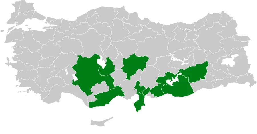 Küçük ebabil Türkiye dağılım haritası