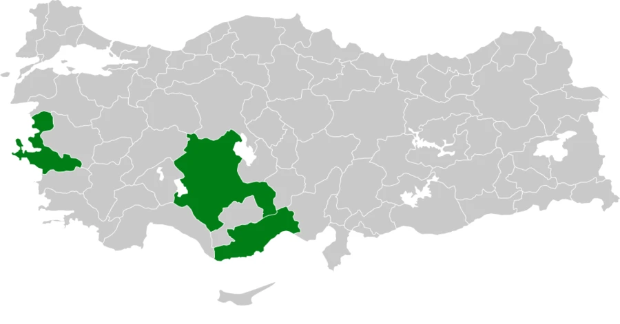 Küçük Flamingo Türkiye dağılım haritası