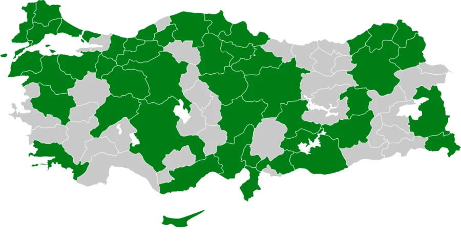 Küçük Orman Kartalı Türkiye dağılım haritası