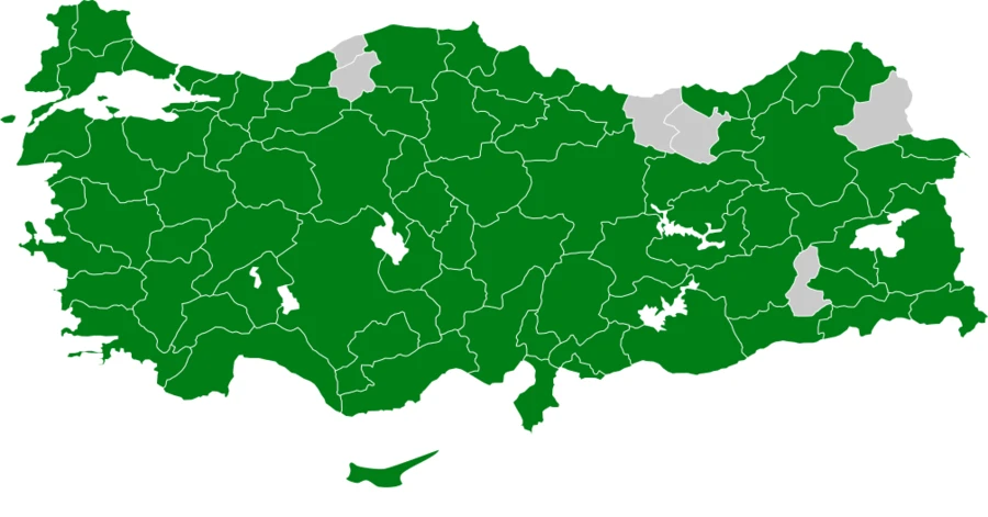Kumru Türkiye dağılım haritası