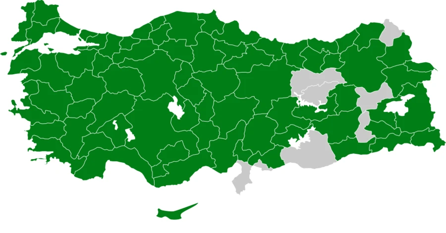 Kuzgun Türkiye dağılım haritası