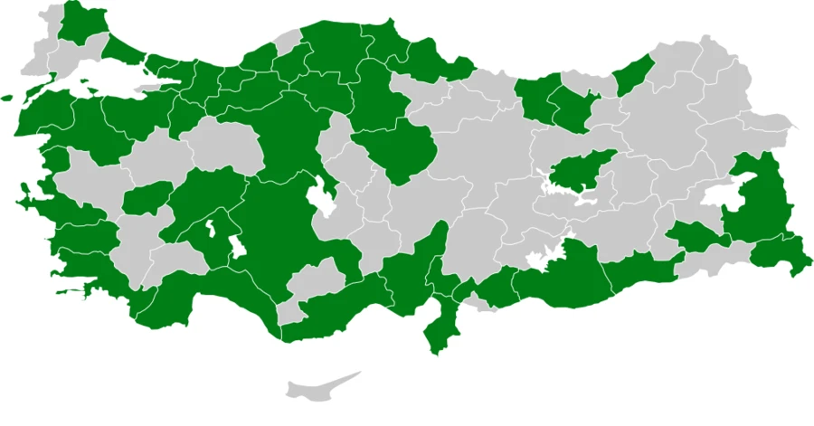 Alaca Baykuş Türkiye dağılım haritası