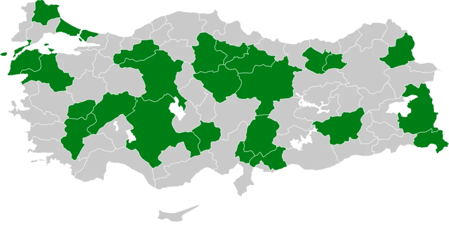 Puhu Türkiye dağılım haritası