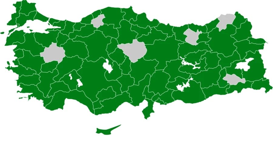 Sakarmeke Türkiye dağılım haritası
