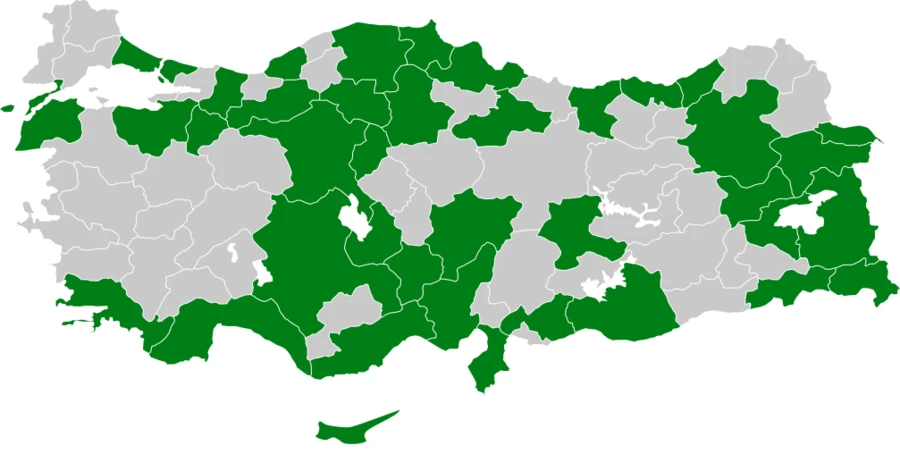 Sibirya taşkuşu Türkiye dağılım haritası