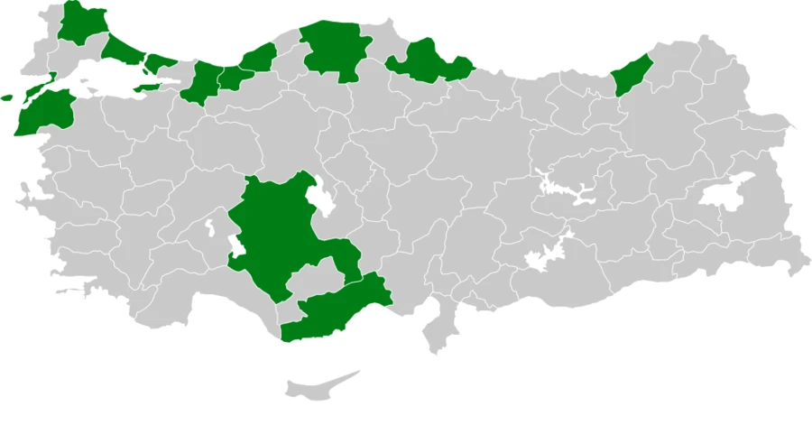 Altıngöz Türkiye dağılım haritası