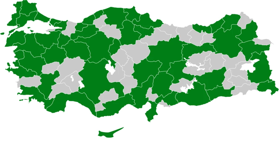 Arı şahini Türkiye dağılım haritası