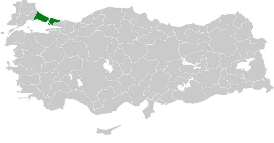 Benekli kumkuşu Türkiye dağılım haritası