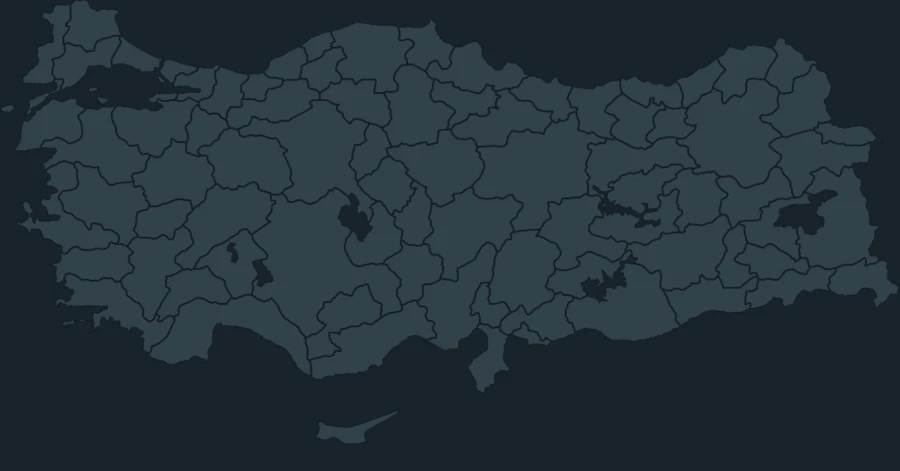 Kanada kazı Türkiye dağılım haritası