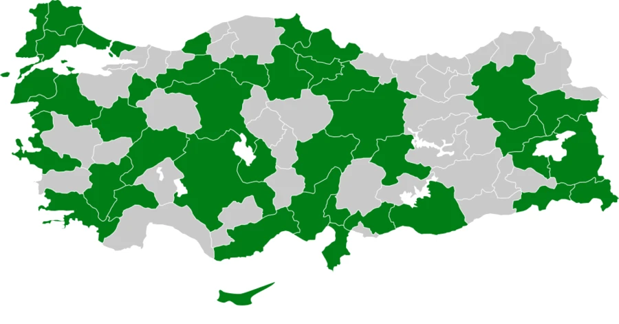 Boz Doğan Türkiye dağılım haritası