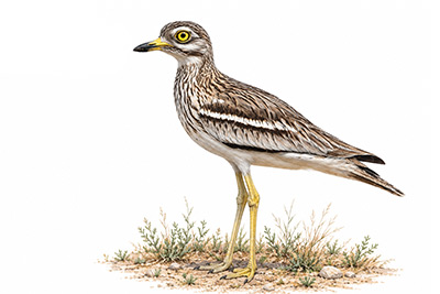 Kocagöz - Burhinus oedicnemus kuş görseli