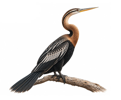 Yılanboyun - Anhinga rufa kuş görseli